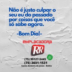 Não é justo culpar o seu eu do passado...