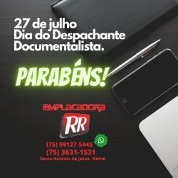 27 de julho dia do Despachante Documentalista